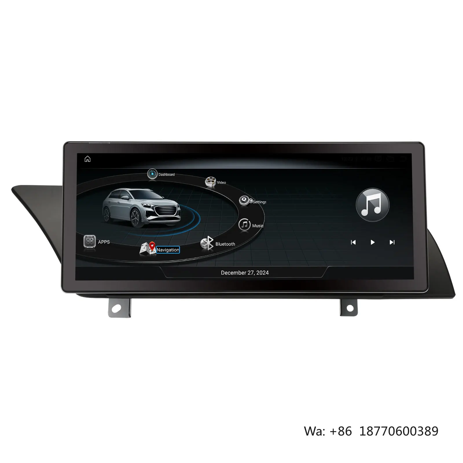 Erisin ES3974AL 10.25inch Android 14.0 IPS DSP DAB GPS Car Multimedia Player Split Screen 1-Year Audi A4 S4 RS4 Left-Hand