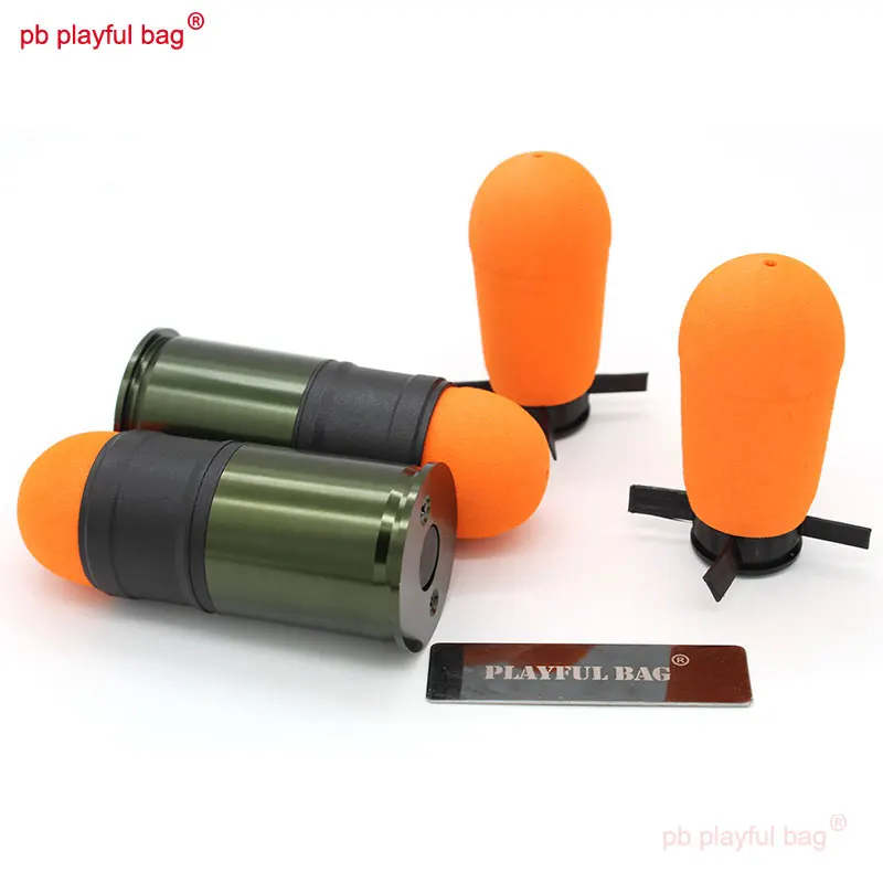 Pb Playful Bag Outdoor Sport EVA Sponge Soft Bullet 40MM Toy Grenade M79 GP30 M203 M320 MGL GL06 EGLM Toy Accessories QG393