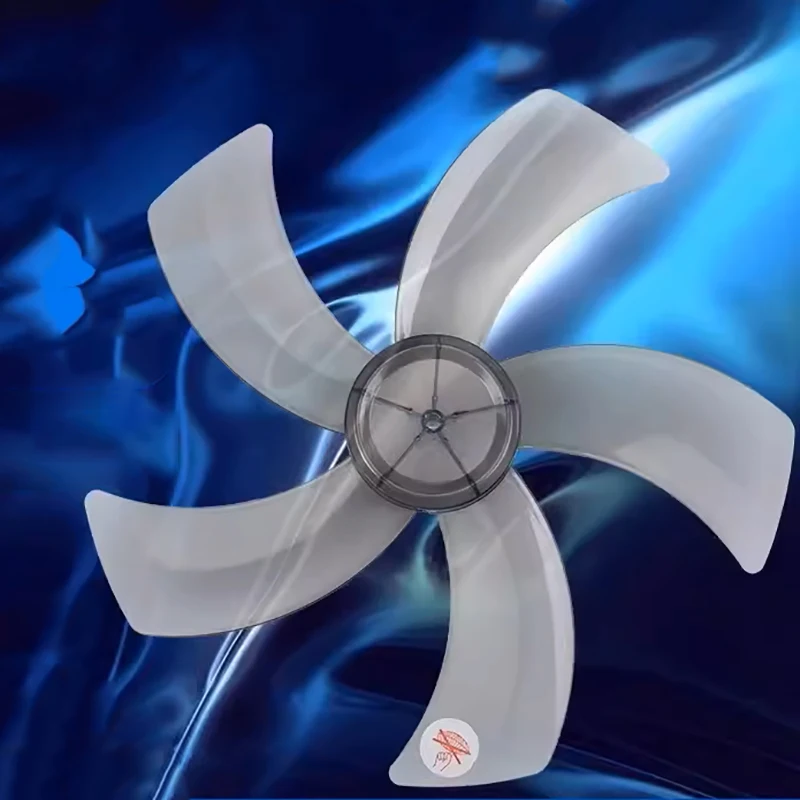 1PC Household Plastic Fan Blade 16in Five Blade With Nut Cover Base Fan Blade Small Leaf Floor Fan Wind Blade Electric Fan Blade