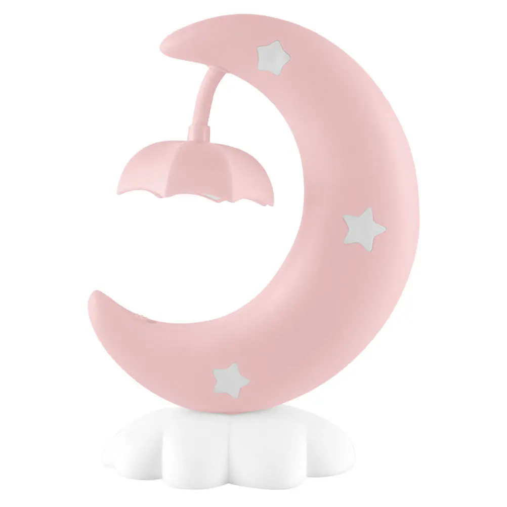 

LED Moon Ship Night Light Desktop Sharpener Creative Bedside Bedroom Kids Room Decor Adorable Night Light