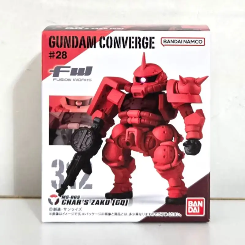 Nouveau Bandai Original Shokugan Gundam Fw Converge 28 blanc Gundam Oor Zaku Gm figurine modèle Kit jouet à collectionner Anime cadeau