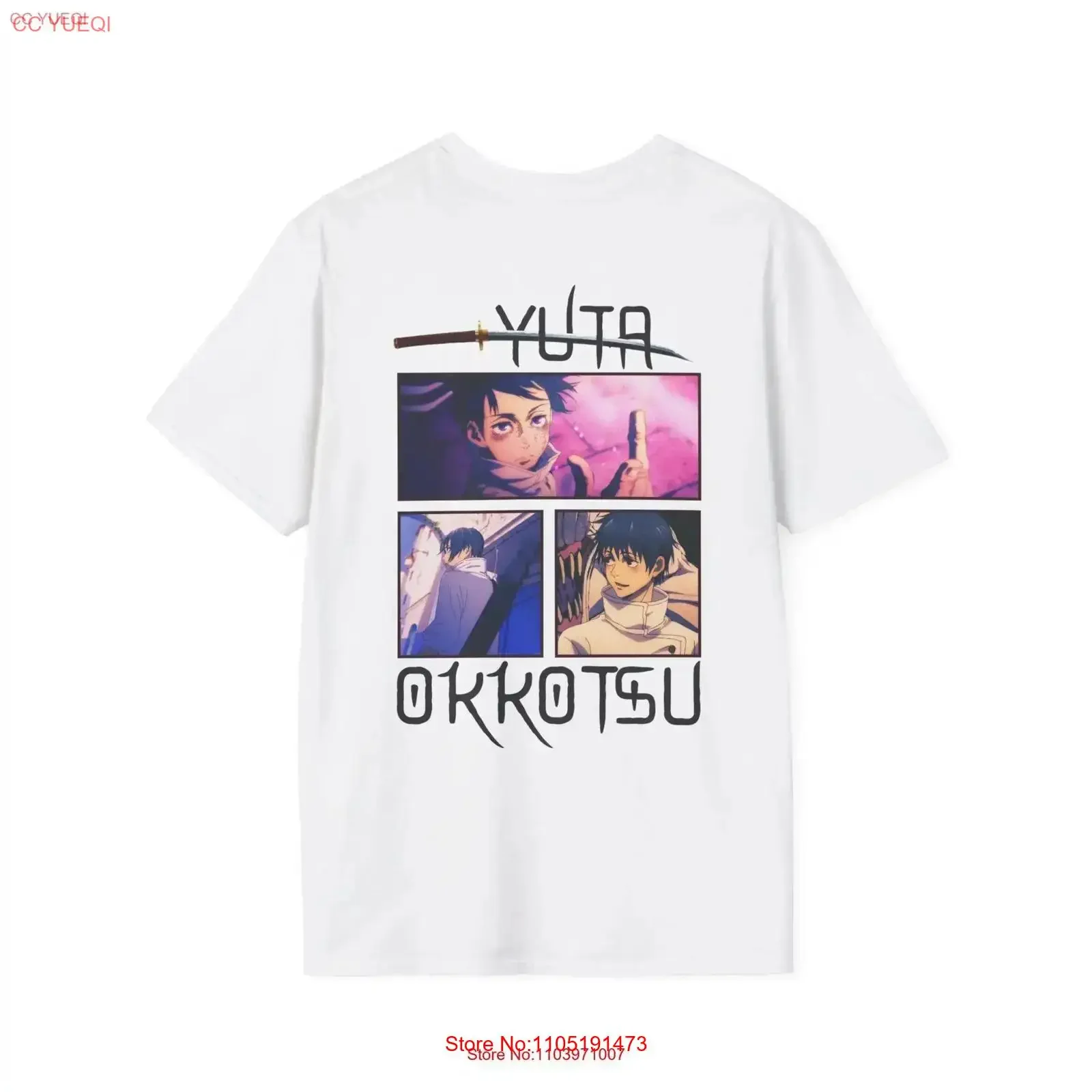 تي شيرت أنيمي Jujutsu Kaisen Yuta 100 قطن ملابس الشارع الشهير للجنسين عتيقة مغسولة مريحة متعددة الاستخدامات ورسومات ناعمة