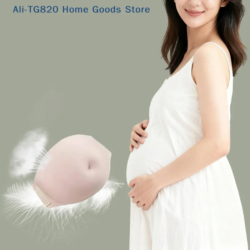 

Fake Pregnancy Belly Breathable Soft Lightweight Lifelike Easy To Wear Fake Belly Bump For Role Play Artificial Pregnancy Belly