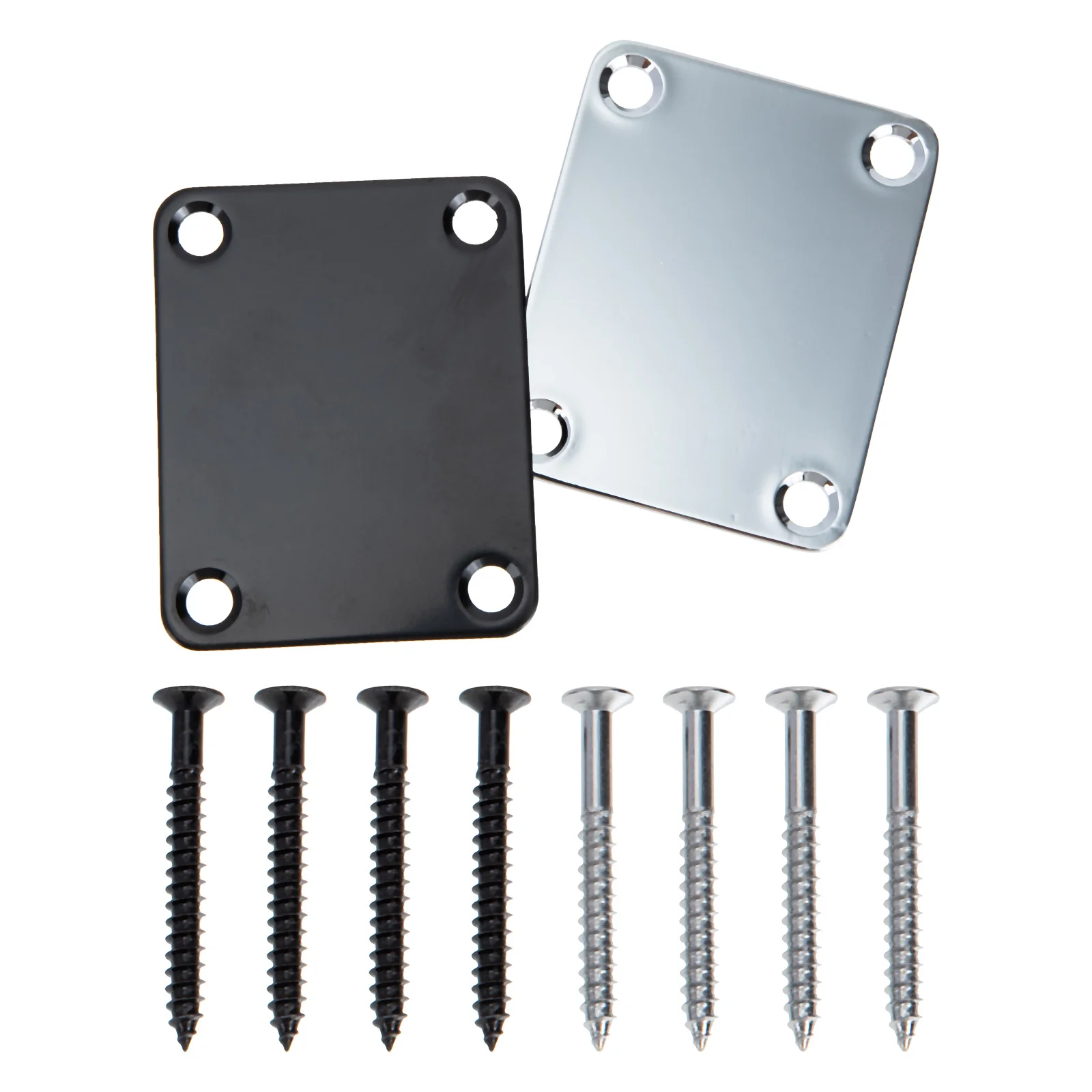 4 مجموعة الغيتار الكهربائي لوحة الرقبة الفولاذ المقاوم للصدأ لاستبدال باس المعادن الرقبة المشتركة مجلس الغيتار جزء التبعي #2