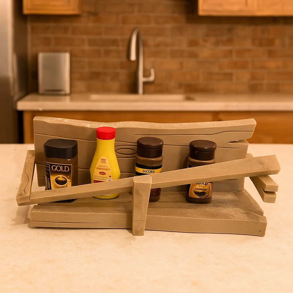 Funny Kitchen Storage Homer Simpson Spice Rack ，Kitchen Condiment Storage Rack