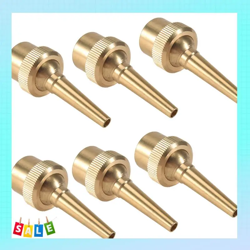 

A56X 6 шт. головка сопла для фонтана G1/2 DN15 с регулируемым направлением струйной воды, спринклерная головка для садового пруда, парка развлечений