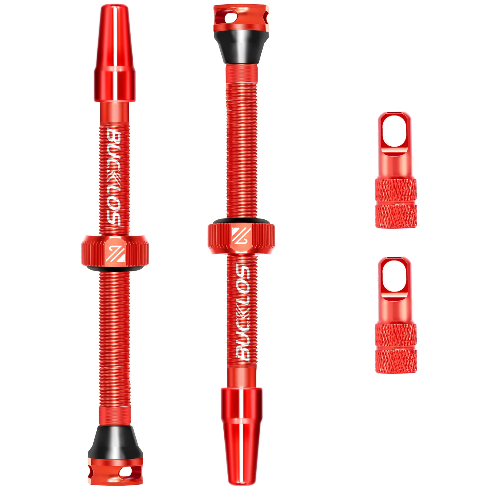 BUCKLOS Fahrrad Tubeless Ventil 40/44/55/60/80/100 MM Fahrrad Ventil Kappe Fahrrad Ventile Adapter F/V Zu A/V Rennrad Presta Ventile