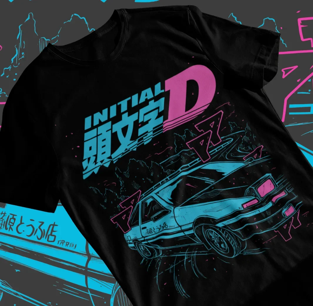 

Футболка Initial D Itsuki Fujiwara Аниме Манга фильм унисекс Мягкая футболка