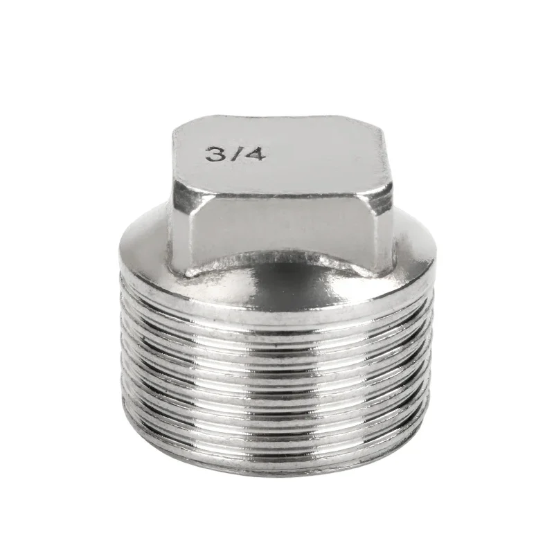 1/4 "3/4" 1 "Incistainless Steel Plug Male Thread Female Thread 4" Pipe Cap
