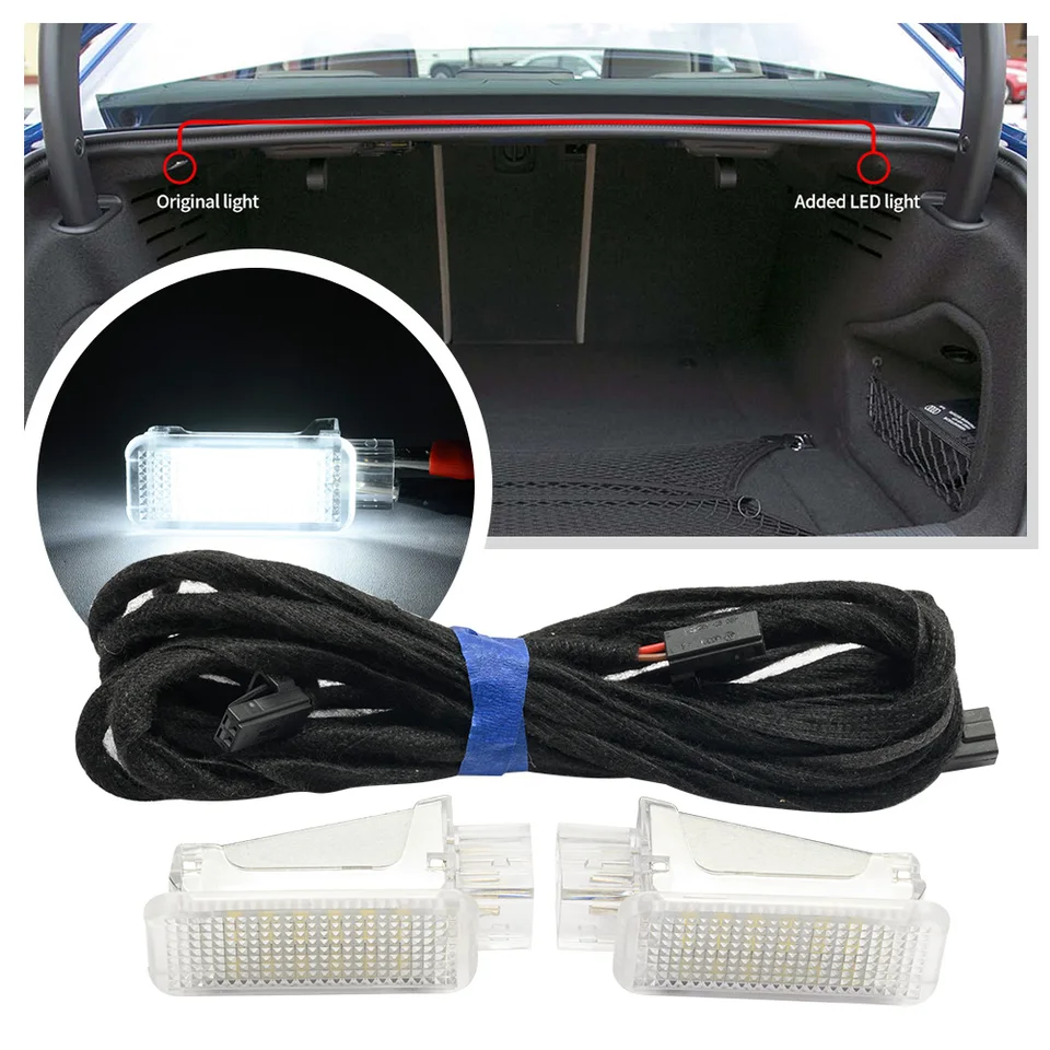 2PCS Led Luggage Compartment Interior trunk Light For 2016-2024
