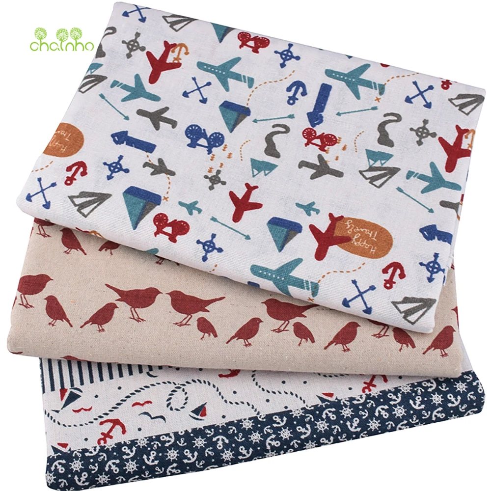 Chainho,Printed Cotton Linen F - Sewing Geotextile Fabric recension och pris