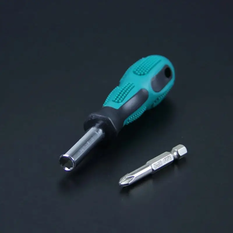 Bit Holding Screwdriver with Soft Finish Handle, 1/4\