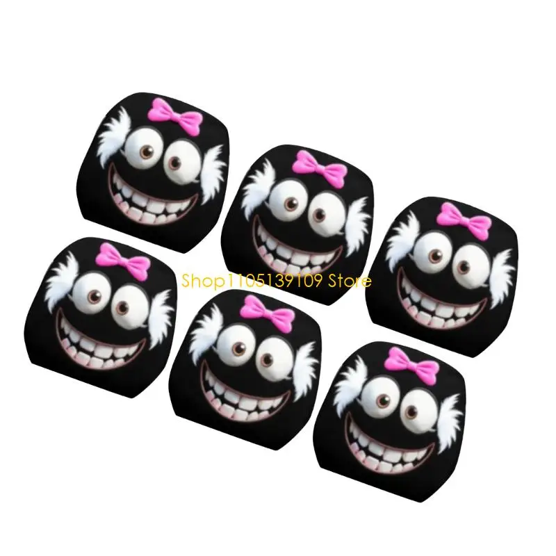 كرار كاريكاتير لعوب السيارة مسند رأس كارتون أقواس تصميم أقواس البوليستر القوية إكسسوارات السيارات العالمية #2