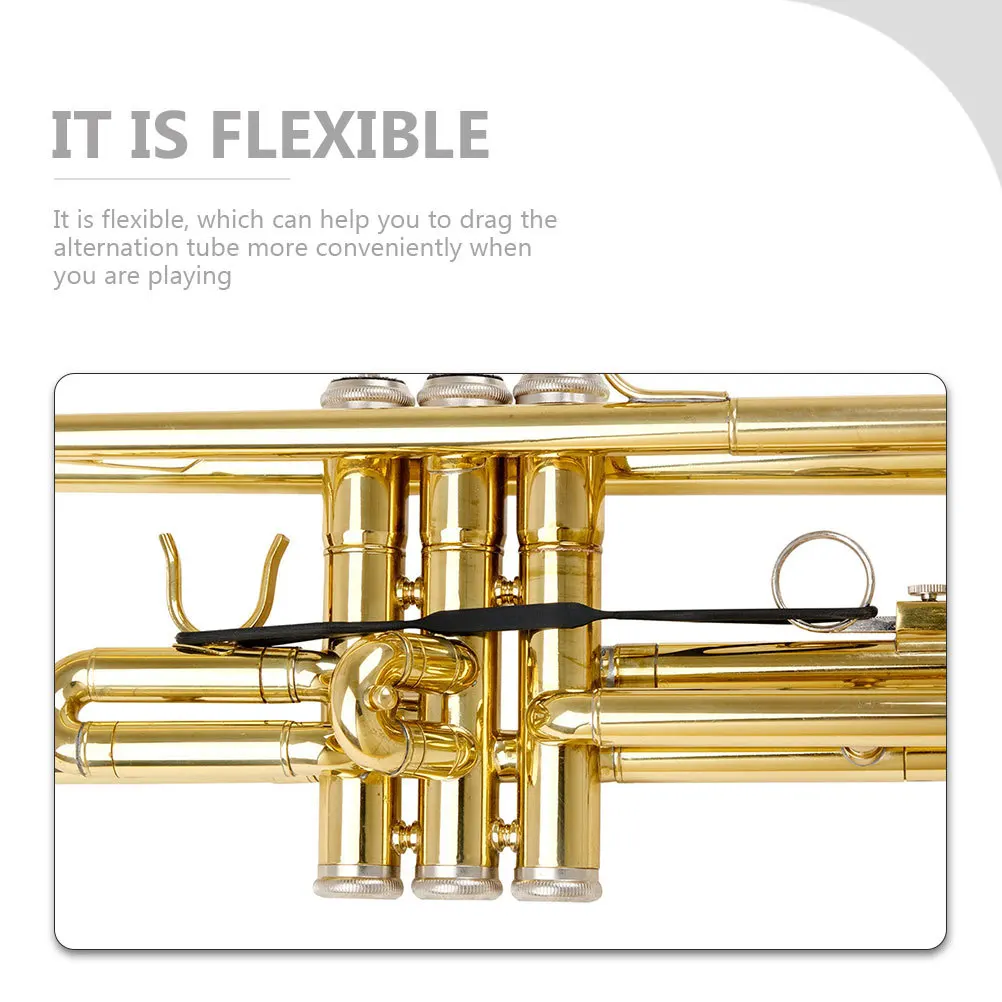 

Durable Trumpet Silicone Slide Stopper Accessory Stretchy Toughness for Smooth Playing Black Trumpet Slide Stopper