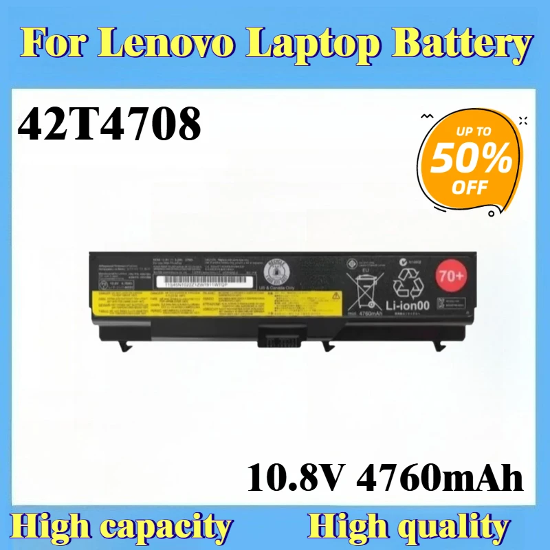 

Для Lenovo ThinkPad 42T4708 42T4714 42T4731 42T4733 42T4737 42T4751 Сменный аккумулятор для ноутбука 42T4708 10,8 В 4760 мАч