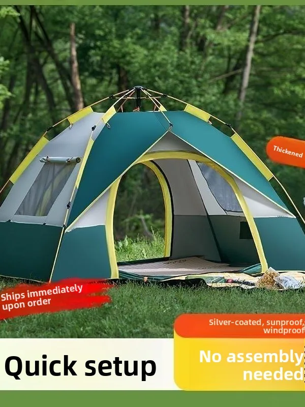 outdoor-automatic-hydraulic-waterproof-thickened-rainproof-camping-travel-tent-family-tent-for-34-people-camping-gear