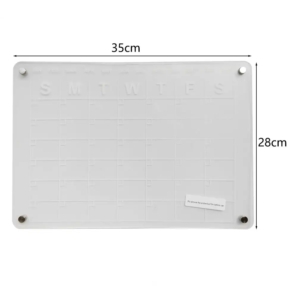 แม่เหล็กปฏิทินแม่เหล็กตู้เย็นแม่เหล็กการบริหารเวลาตู้เย็นแม่เหล็กอะคริลิคปฏิทินบอร์ดวางแผนของใช้ในบ้าน