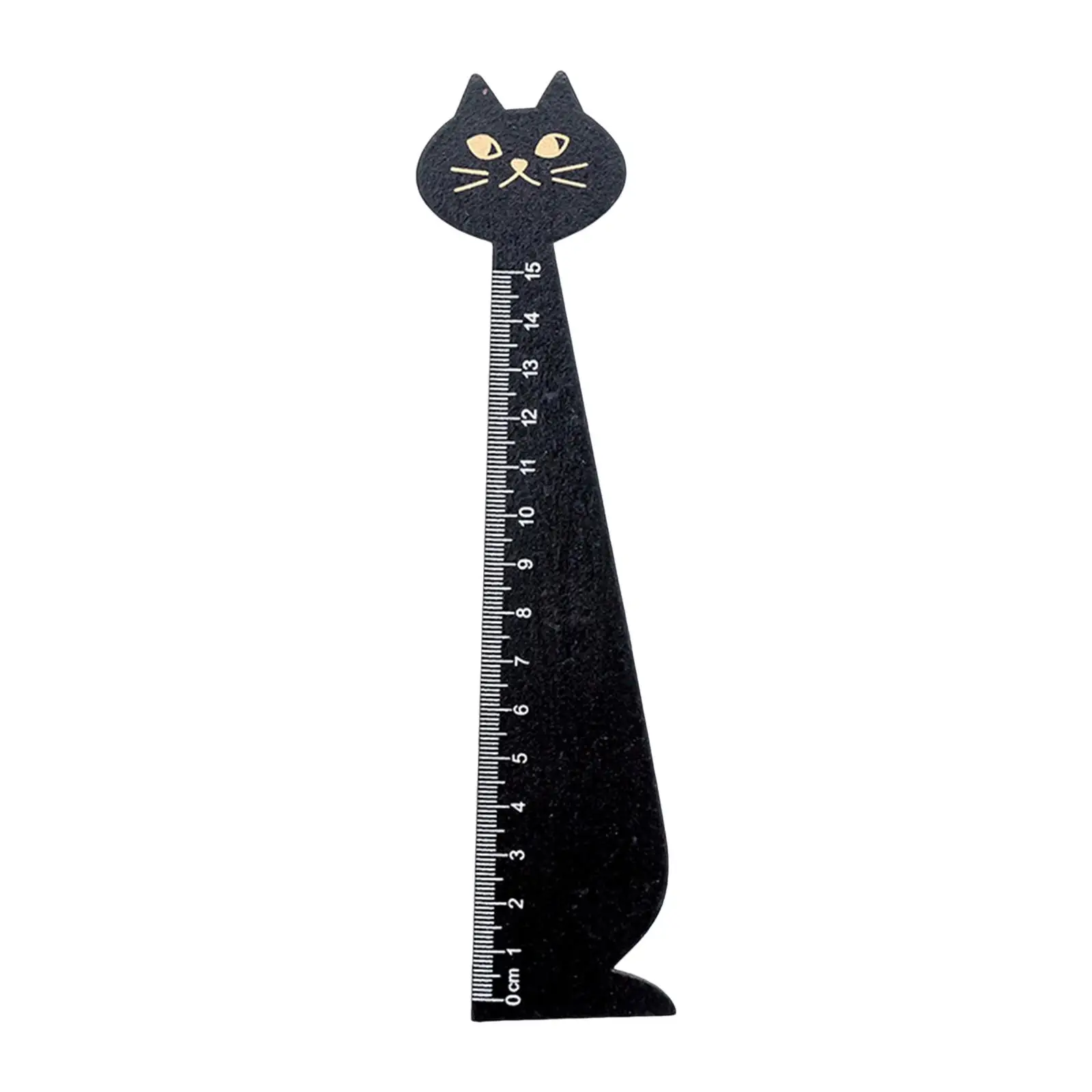 Straight Ruler Korean Style Office Supplies Measuring Tool Cartoon Cat Ruler Wood Animal Ruler for Children Girls Boys Kids