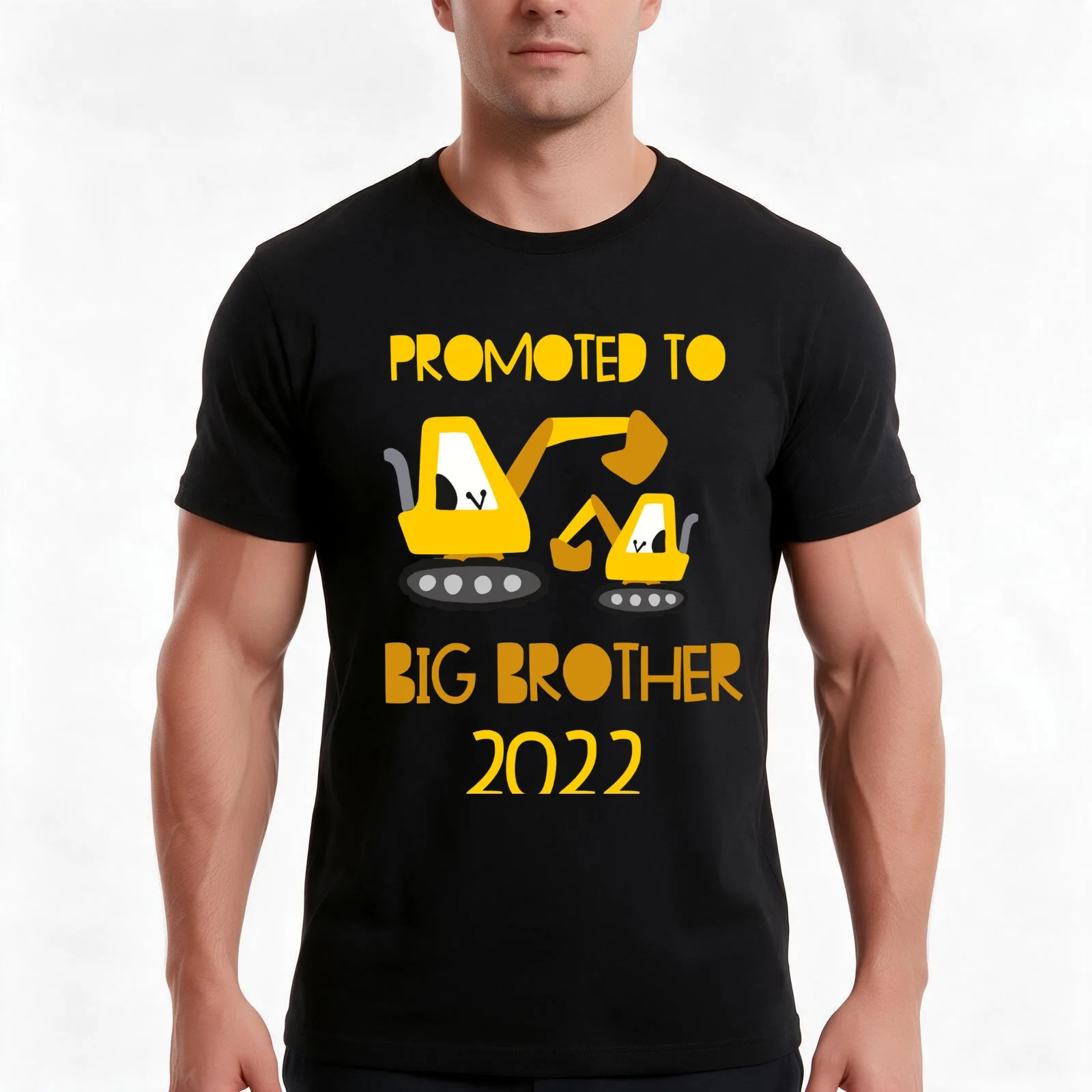 Promoted to Big Brother 2022 Toddler T-Shirt, Summer Casual Cotton Tee, Oversized Streetwear Tops, Vintage Graphic Print