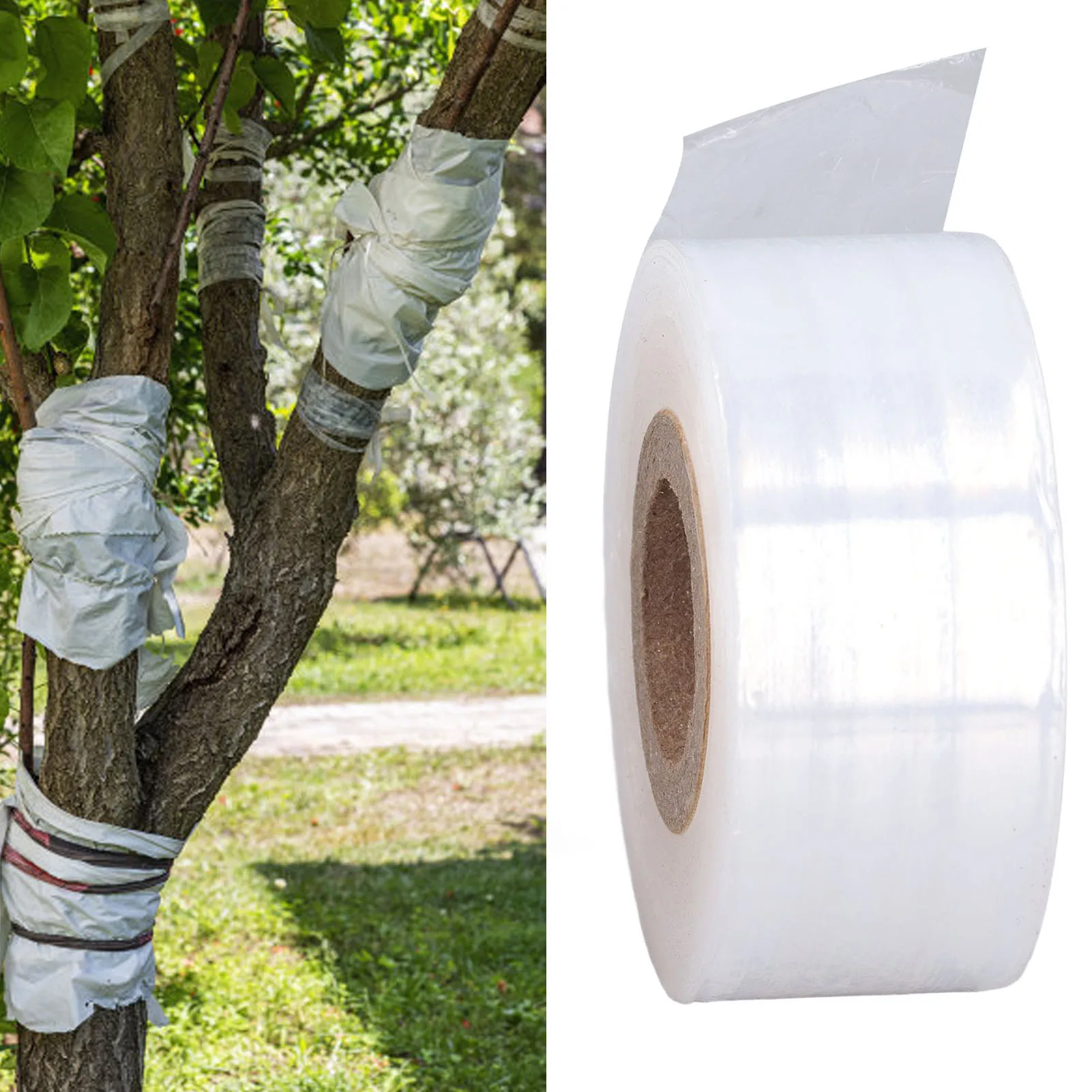 10 Rolls Grafting Tape Film 29mm Width PVC Stretchable Resilient Grafting Tape for Fruit Tree Nursery Tomato Grafting Supplies