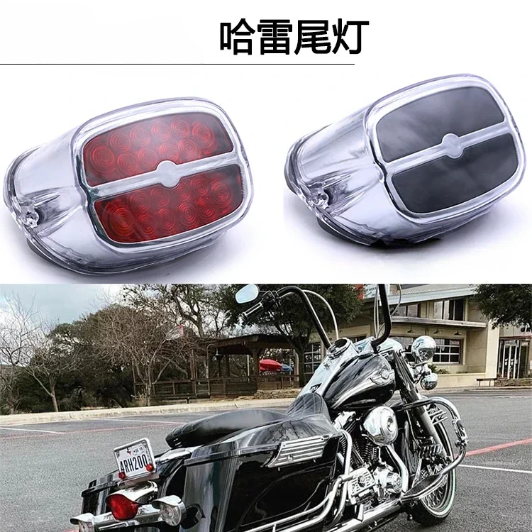 

for Harley XL883/1200N Dana soft tail fender mud tile modified LED brake tail light with license plate light