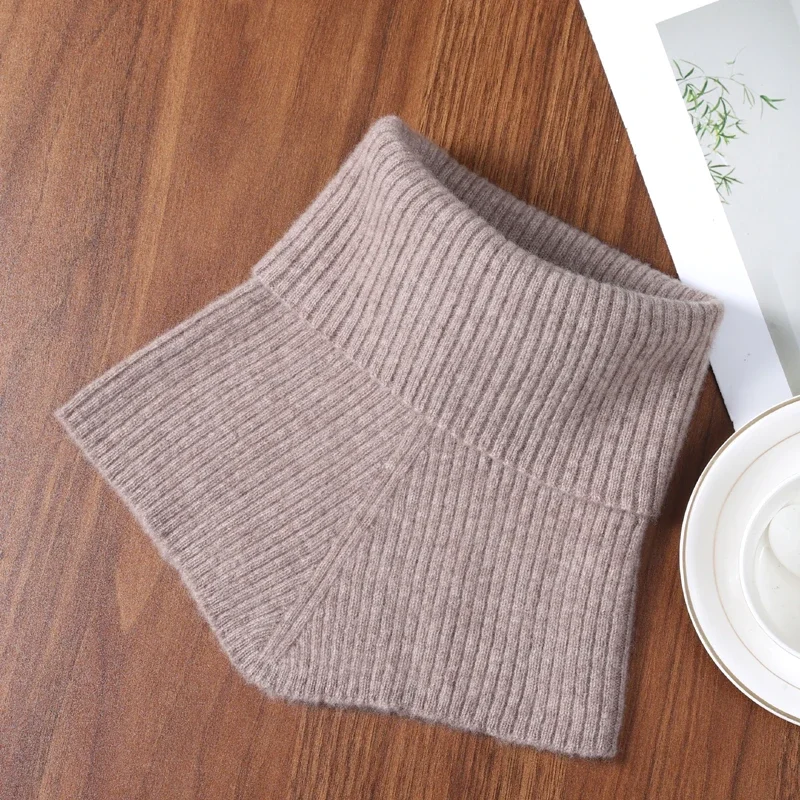 

Женская теплая шея из 100% шерсти, мягкая теплая вязаная шея для зимы, езда на велосипеде, катания на лыжах, модный аксессуар для защиты шеи