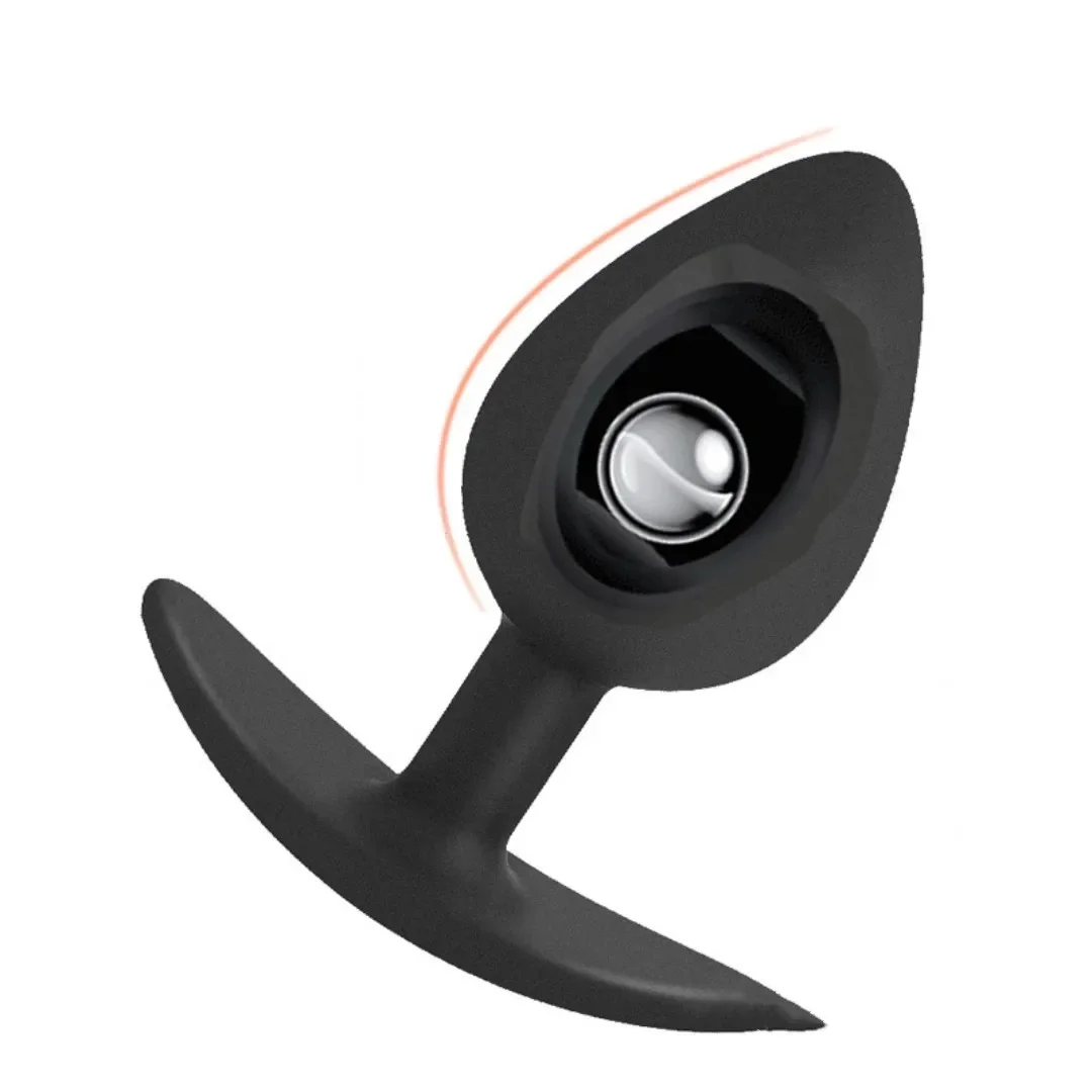 Silikon Schwarz Anal Perlen Rolling Bead Vibrierende Muskeln Trainer Anus Dildos Masturbator Sex Spielzeug Butt Plug für Paare Sex Shop