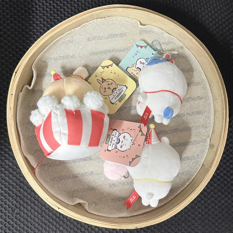 Chiikawas – sac à dos en peluche, 10cm, Xiong Jiikawa Usaki, petit parc d'attractions huit pop-corn, poupée, porte-clés, cadeaux