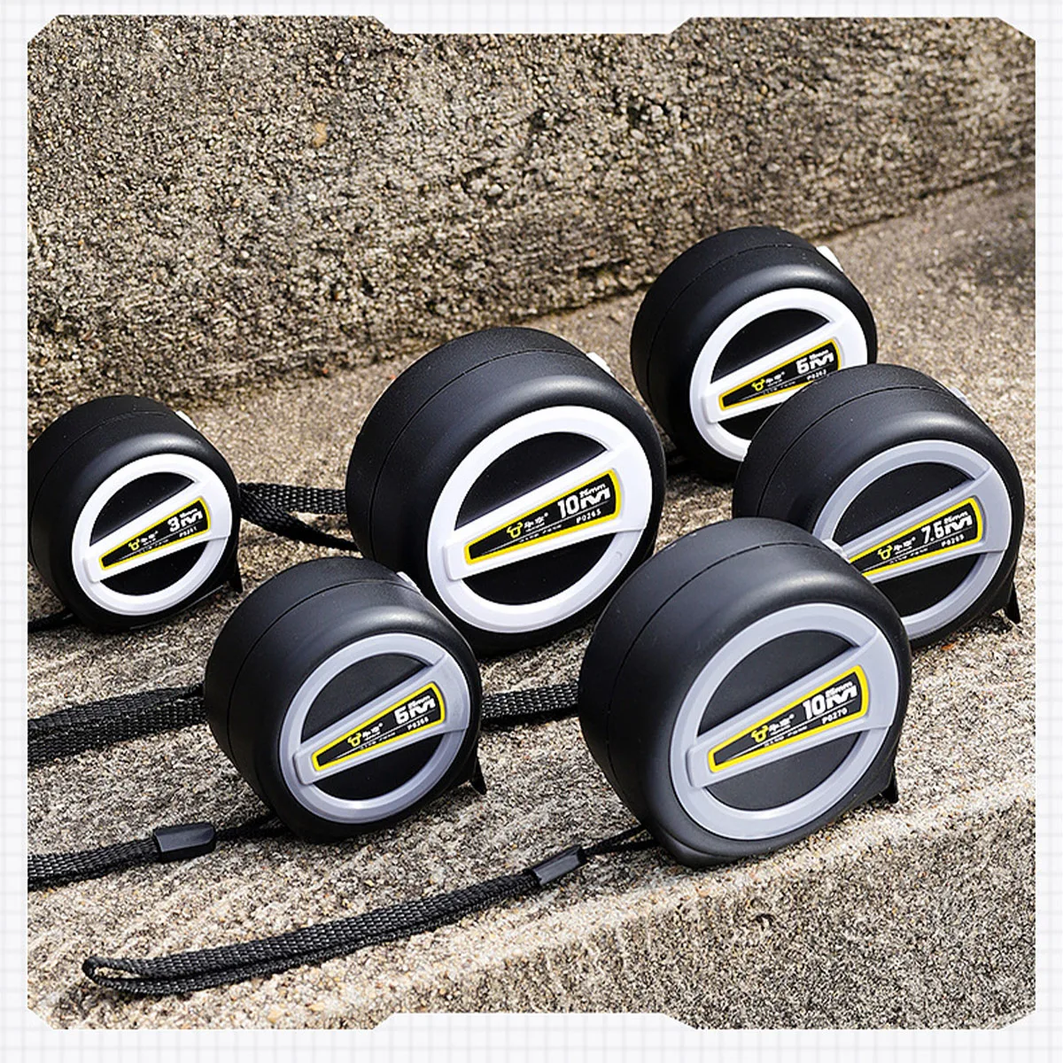 3/5M Tape Measure, Steel Measuring Tape Retractable, Self-Locking Measurement Tape, Auto Lock Tape Rule Tape Measure for M