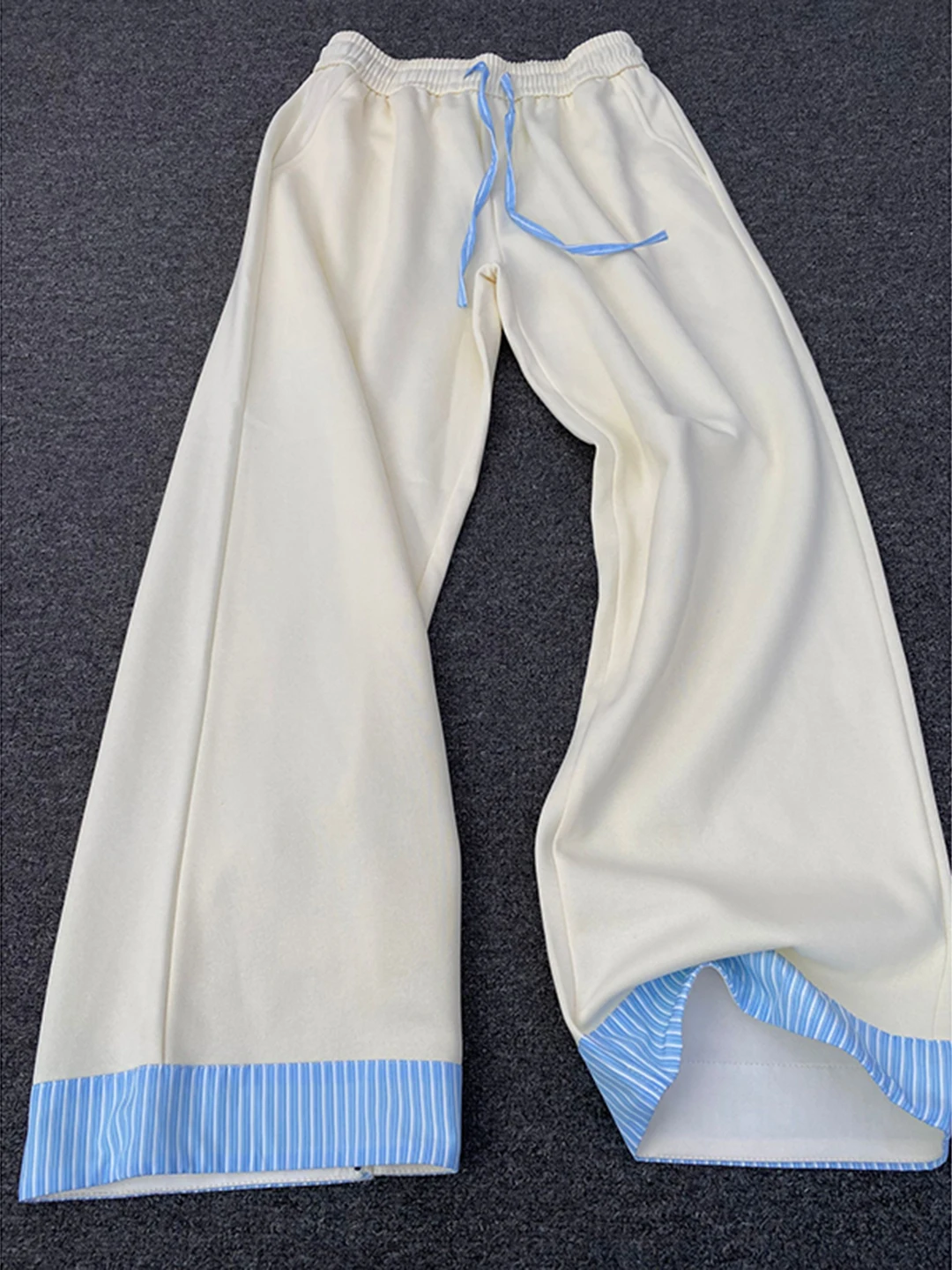 

Летние тонкие дышащие широкие брюки American Spor с манжетами, свободные повседневные брюки для мужчин и женщин, легкие и удобные