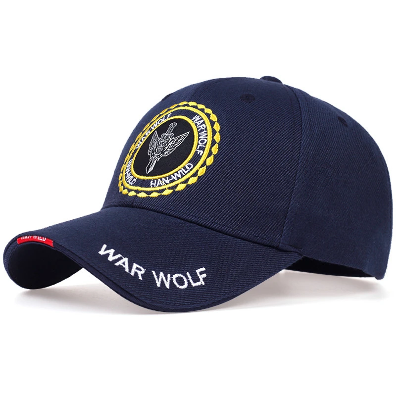 

War Wolf Tactical Cap Summer Outdoor Baseball Cap Sports Sun Hat for Men Women