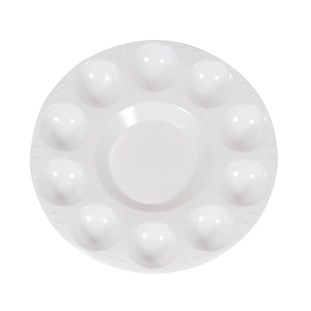 

Палитра для рисования для студентов, 7 дюймов, белая, упаковка из 12 штук