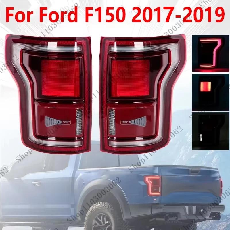 

Задний фонарь в сборе для Ford F-150 F150 2017 2018 2019, светодиодный задний указатель поворота, задний фонарь, стоп-сигнал, фонарь заднего хода HL3Z-13405-C