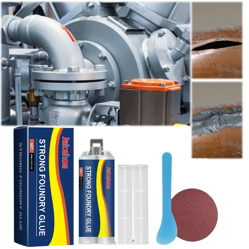 Industrial Casting Glue Quick Drying Waterproof Strong Casting Welding Filler Metal Repair Glue for Metal Defects and Repairs