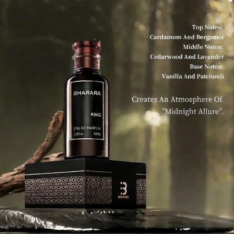 

C2U Bharara King Eau De Parfum 100ML High-End Men's Perfume 3.4oz Spray Sealed in Gift Box