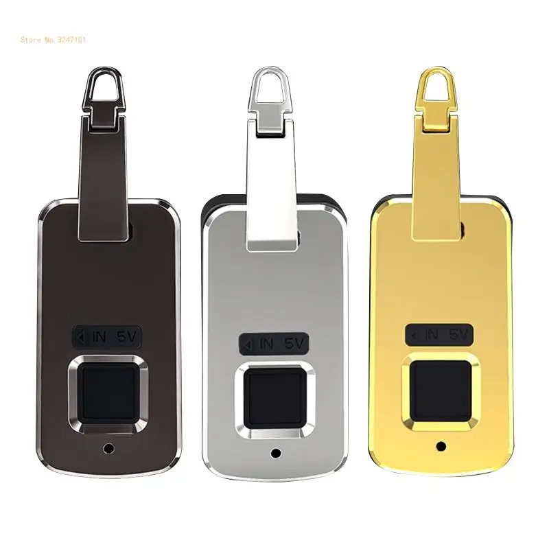 Anti-Theft Fingerprint Padlock Luggage Padlock USB Rechargeable Waterproof Dropship