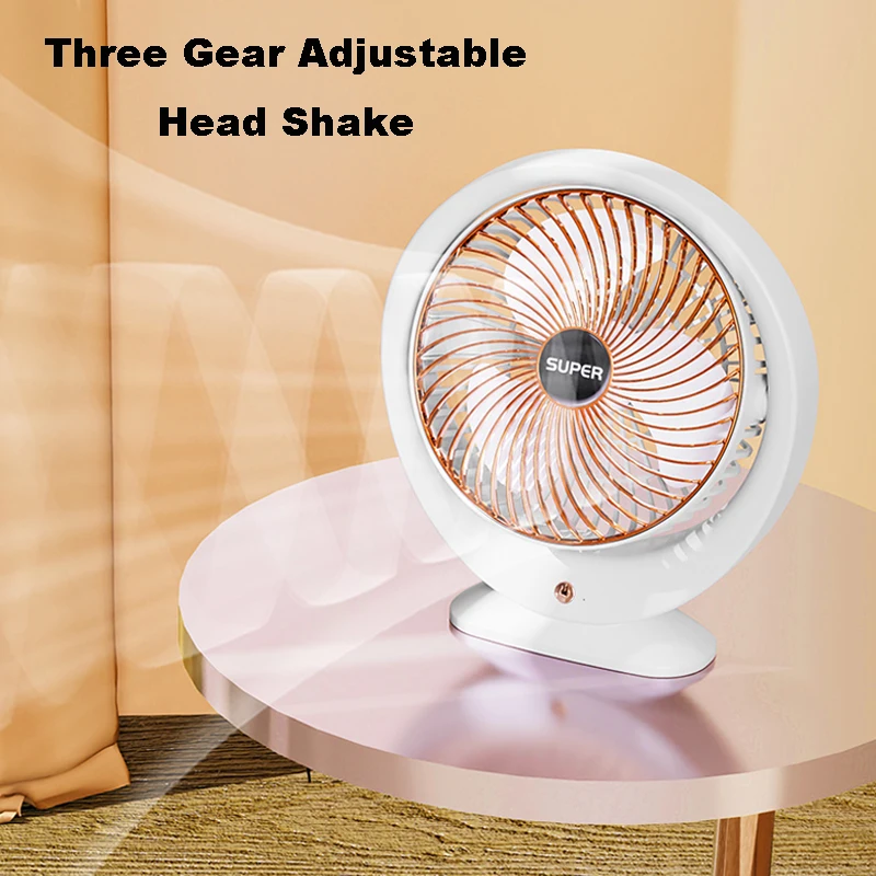 Multifunctional Electric Fan Circulator Mini USB Desk Fan Portable Home Quiet Ventilator Desktop Wall Ceiling Fan Air Cooler