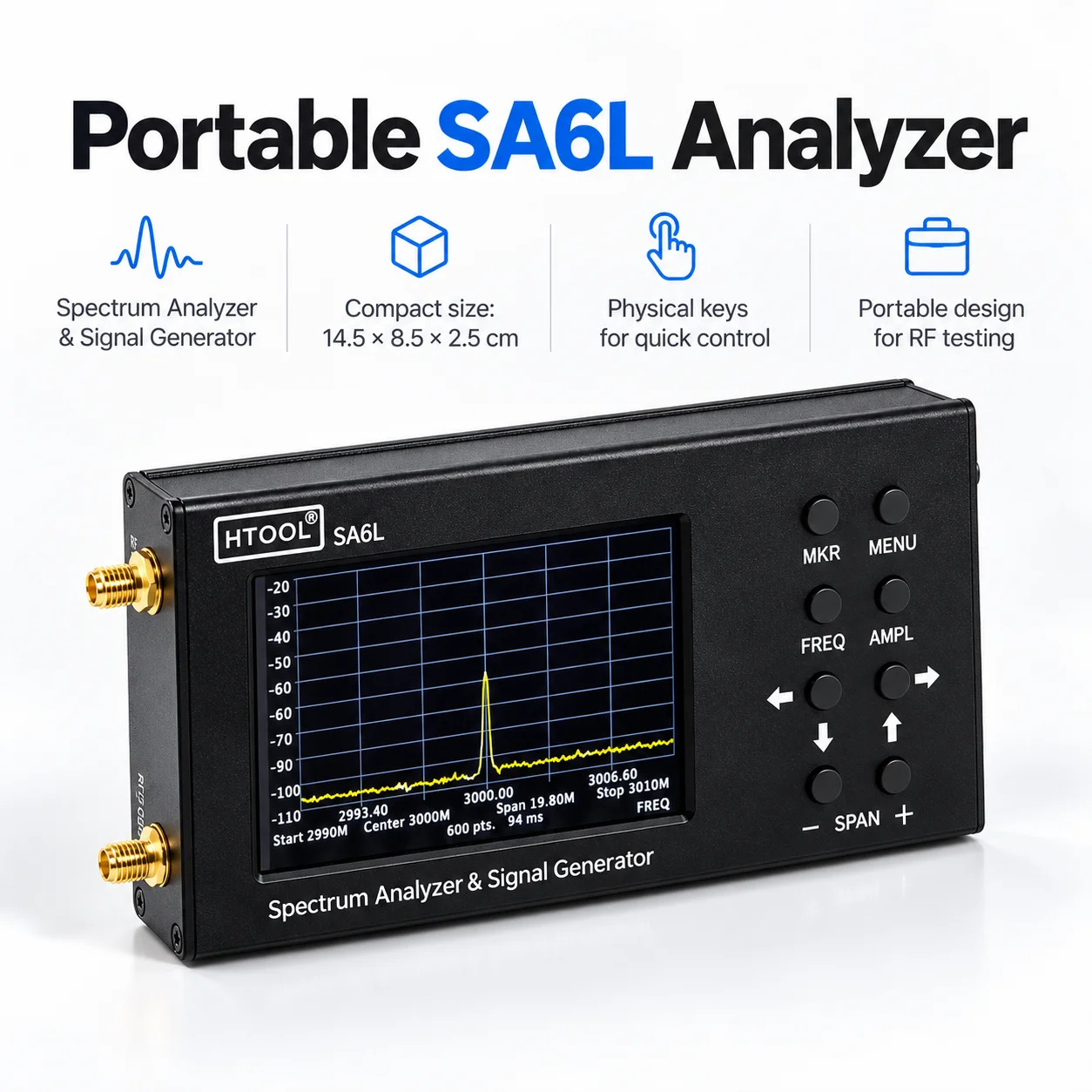 Analisador de Espectro Portáti - Signal Generator Spectrum Analyzer avaliação e preço