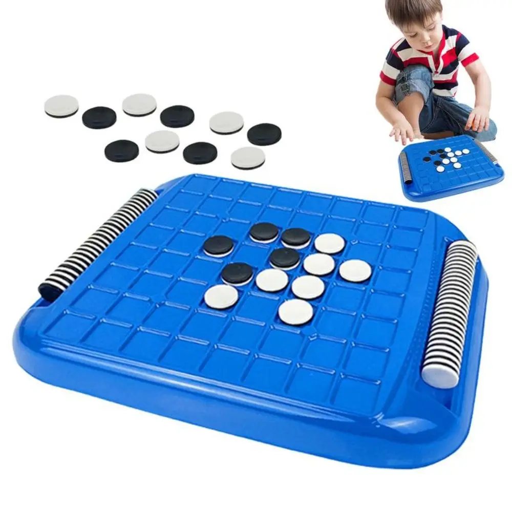 

Interactive Touch Flip Black and White Chess 64 Chess Pieces Funny Design Tabletop Board Games Thinking Reasoning Toy