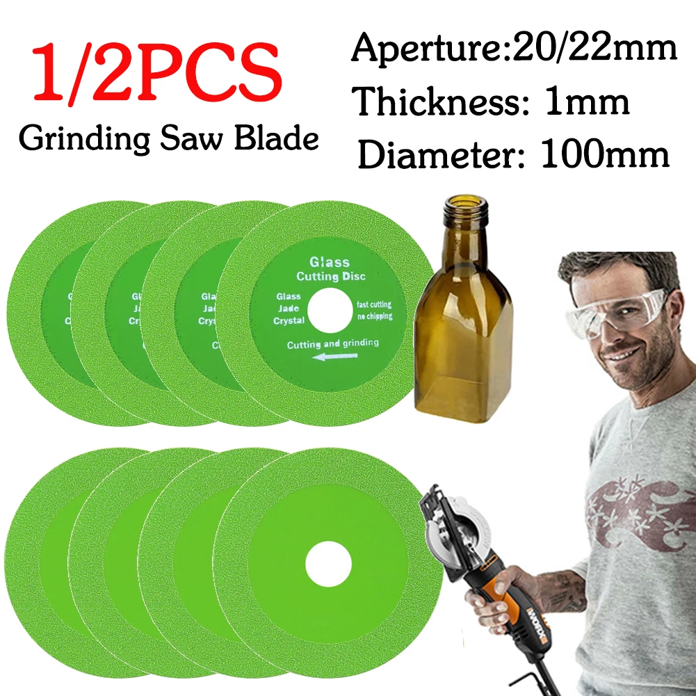 Lame de scie à marbre diamantée pour carreaux de céramique, disque de coupe en verre, lame de polissage spéciale, brasage pointu, disque de meulage, diversifier, 100mm, 20mm, 22mm