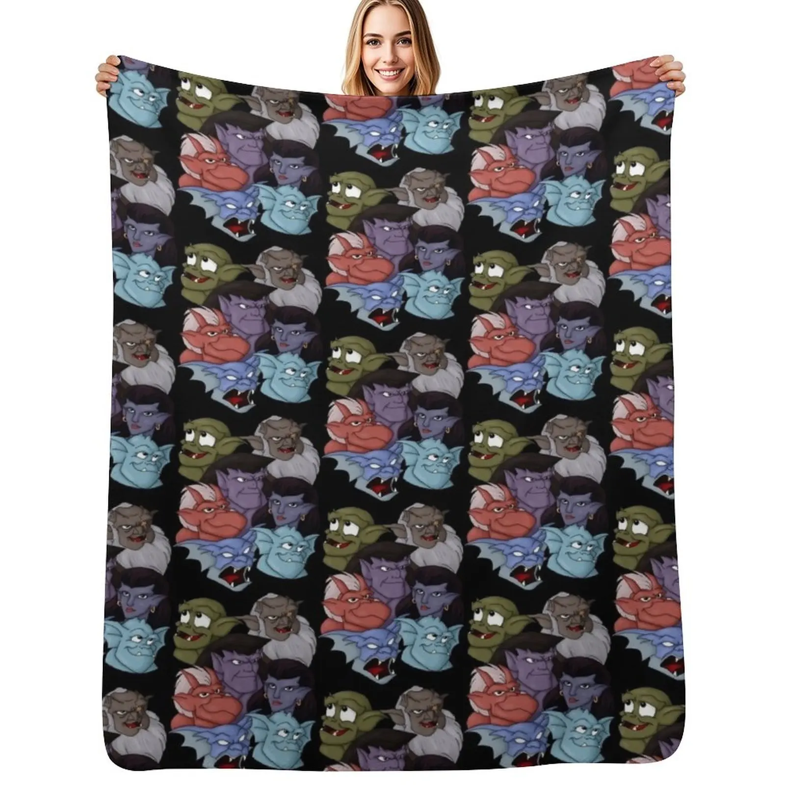 

Gargoyles Throw Blanket Elegant Warm Throw Blanket for Hotel Home