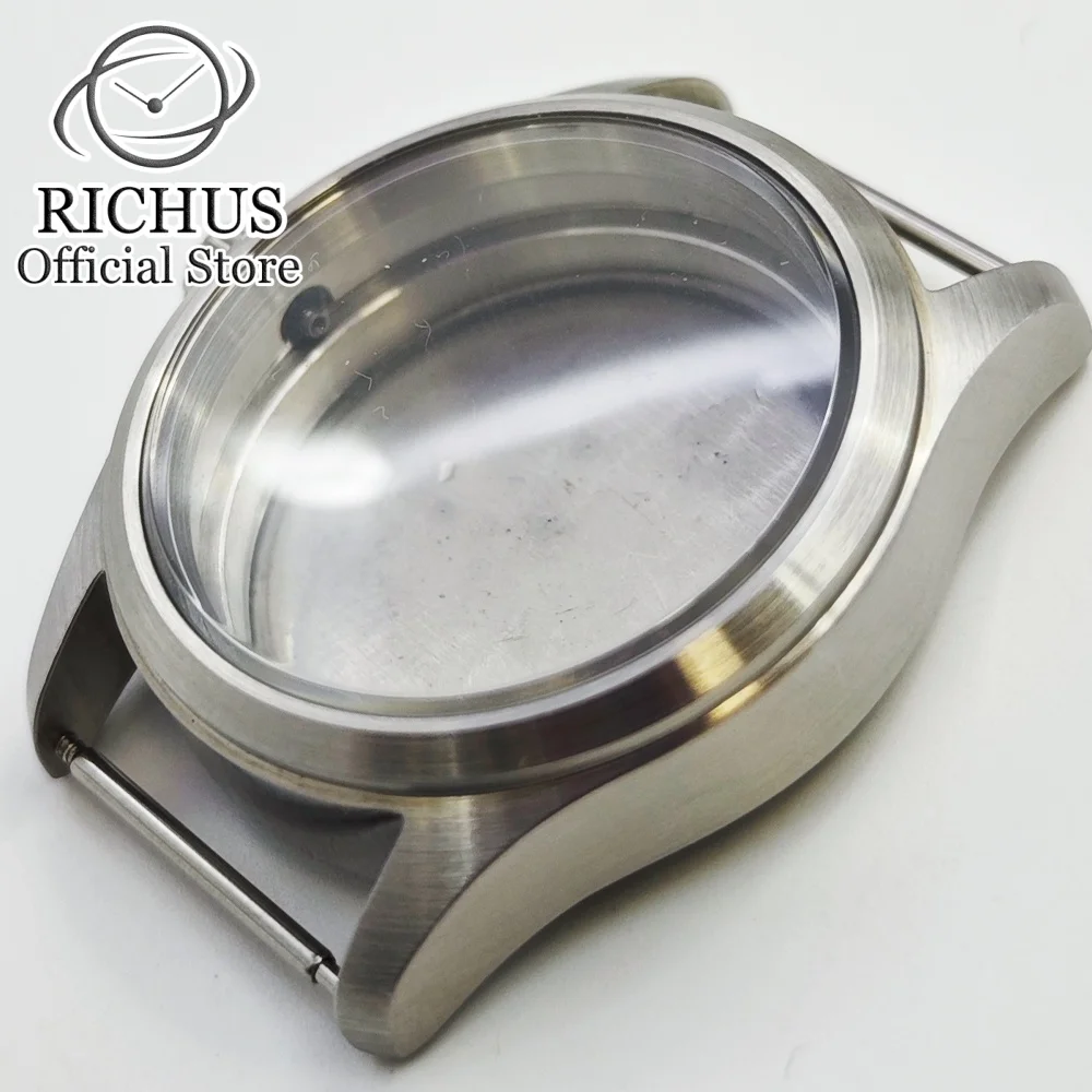RICHUS NH35 Watch Case Copper Silver Black 36mm 39mm  Watch Case Sapphire Glass fit NH35 NH36 ETA2824 PT5000 Movement Accessorie