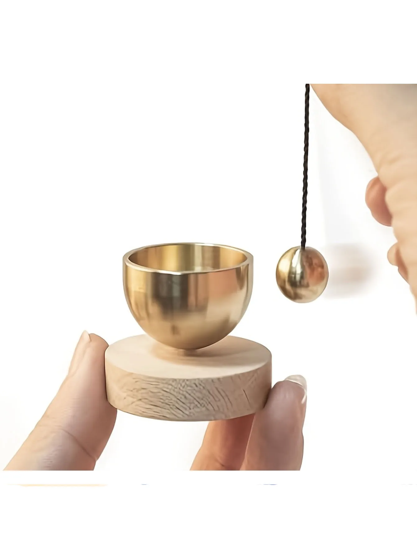 Mini Meditation Sound Bowl with Bag, Crisp Tone for Yoga Relaxation, Chakra Healing and Stress Relief as Spiritual Gift.