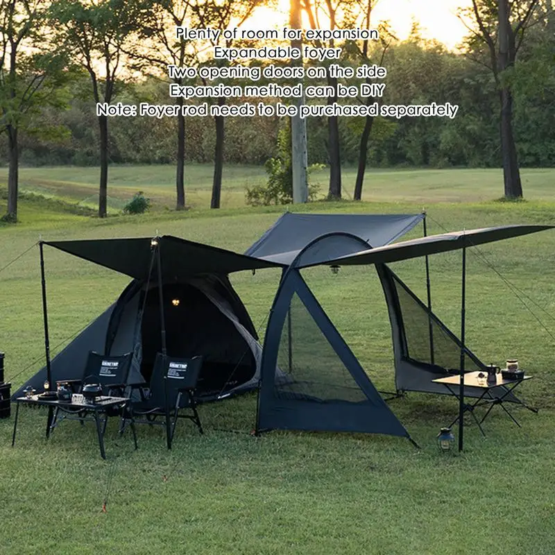 Outdoor Ultralight Camping Tent Extended Camping Tunnel Tent Waterproof Loop Tent camping Tent With Screen Porch Instant Setup