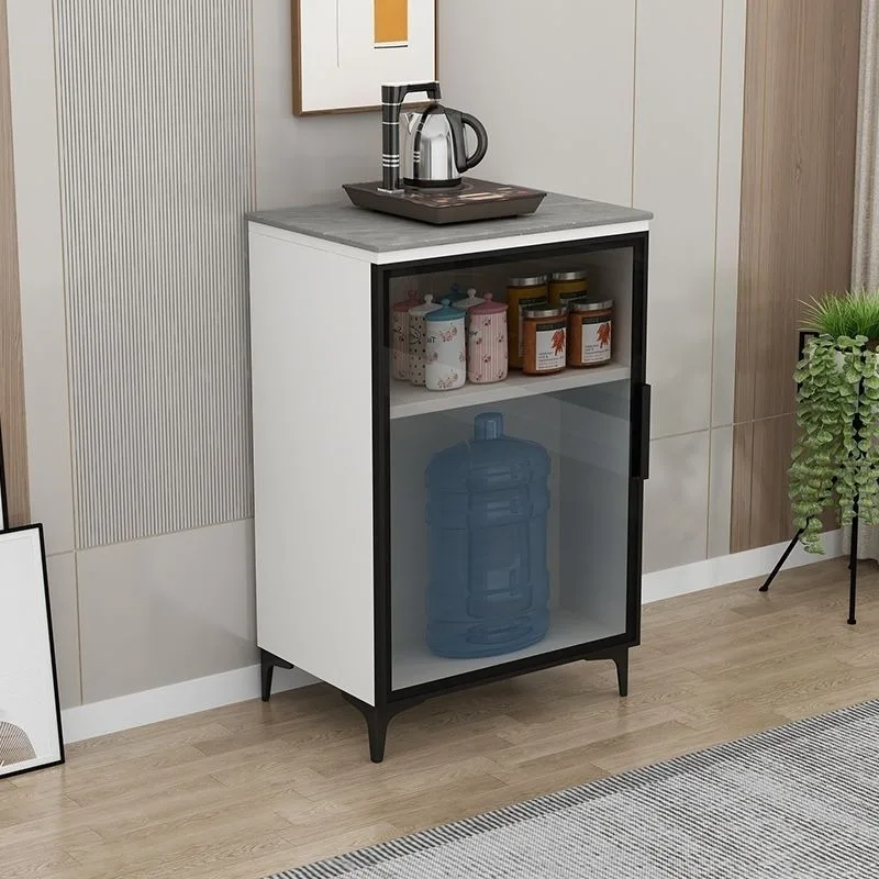 Light luxury sintered stone living room sideboard, tea cabinet, water dispenser, kitchen storage cabinet, storage kettle, single