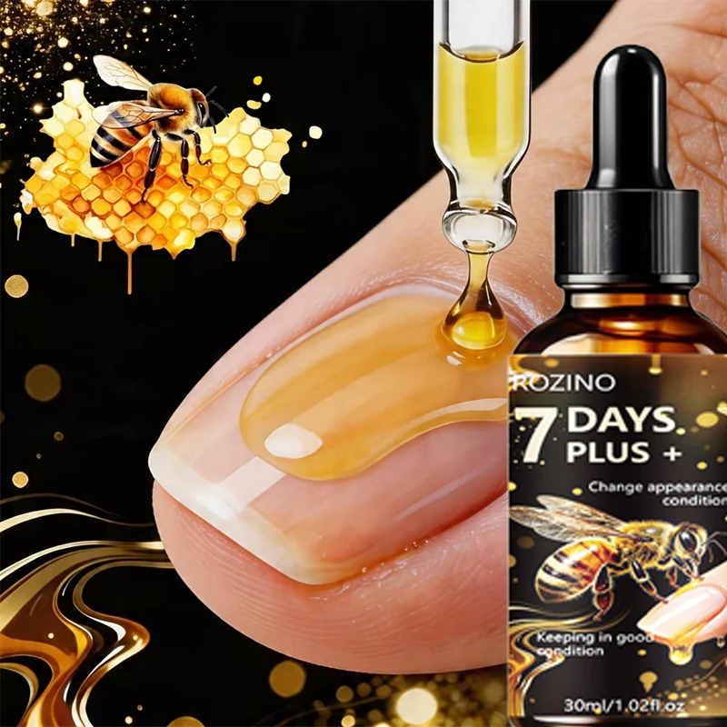 ROZINO nail serum has a clear and hydrating texture, and comes with a smooth brush head for even application on the nail surface and cuticles. Multiple nourishing ingredients penetrate deeply into the nail bed, repairing thin, soft, and damaged nails, improving splitting, breakage, and vertical lines on the surface. It also softens dry skin around the nails, alleviates hangnails and cracking, and absorbs quickly without being sticky. Long-term use strengthens nail structure, suitable for post-manicure repair and daily care for fragile nails.