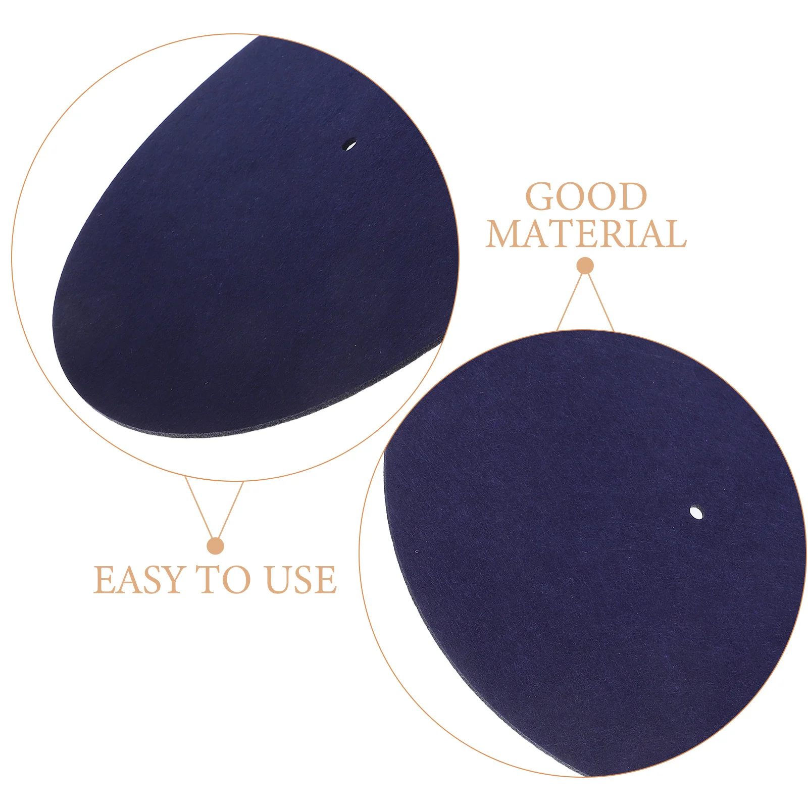 1 قطعة مسجل لاعب حصيرة الأزرق الداكن ورأى القرص الدوار Slipmat الفينيل القرص المضادة للاهتزاز الوسادة متوافق مع طبق الفونوغراف Dj