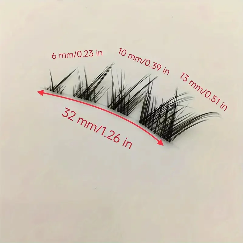 5 pares de cílios postiços Fox Eye - maquiagem leve esfumaçada, extensões de ponta de olho inclinado e curvadas