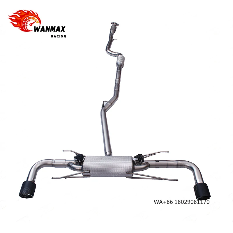 

Выхлопная система Cat-Back для Stelvio SUV, система Valvetronic, двойной выход, полированная нержавеющая сталь 304