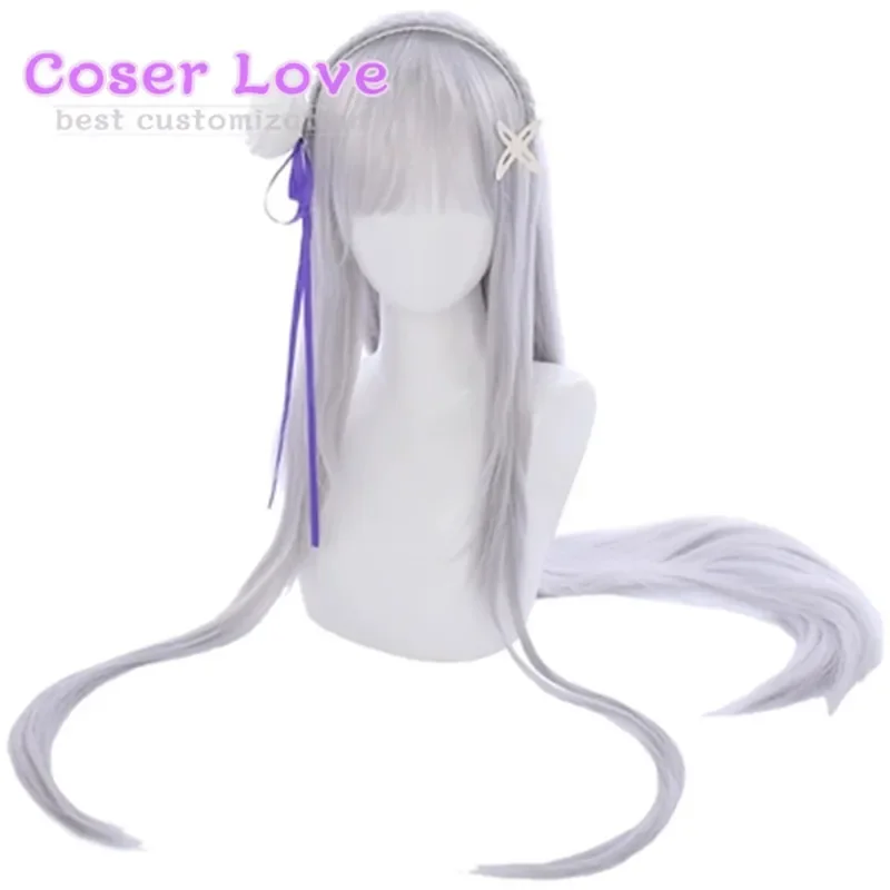 Re:ZERO Re:Life in a different world from zero Emilia Cosplay headwear for Cosplay Halloween, Christmas Carnival Costume !